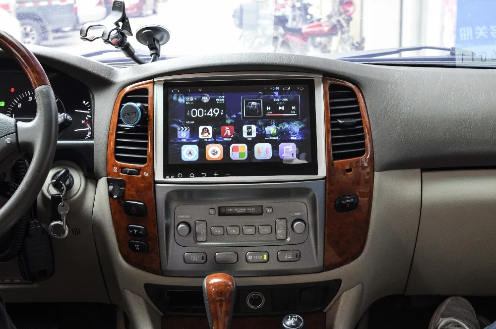 10," Android Автомагнитола аудио Sat Nav Головное устройство для Toyota Land Cruiser 100 LC100 Lexus LX470 LX 470 2003 2004 2005 2006 2007
