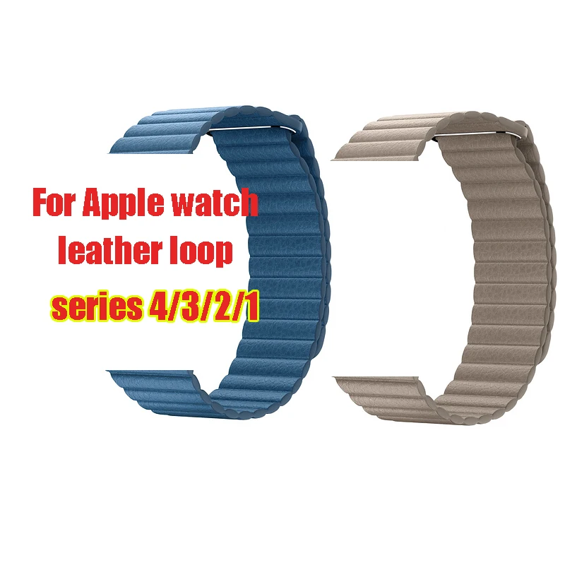 Заводская цена 1:1 кожаный ремешок для apple watch 38 мм 40 42 44 iwatch из натуральной кожи