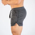 Шорты мужские сетчатые для бега, спортивные облегающие штаны для бега, фитнеса, бодибилдинга, тренировок в тренажерном зале