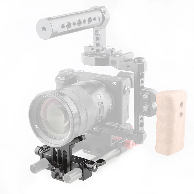 CAMVATE объектив Поддержка 15 мм стержень зажимной рельс блок для DSLR Rig штанга рельсовая система C1108 камера фотографии аксессуары