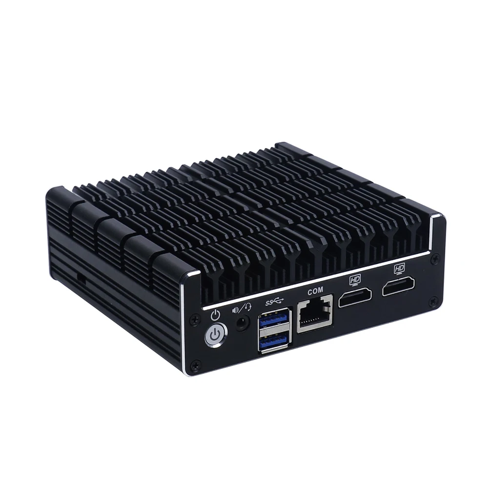 Мини компьютер без вентилятора с поддержкой Pfsense мини ПК четырехъядерным