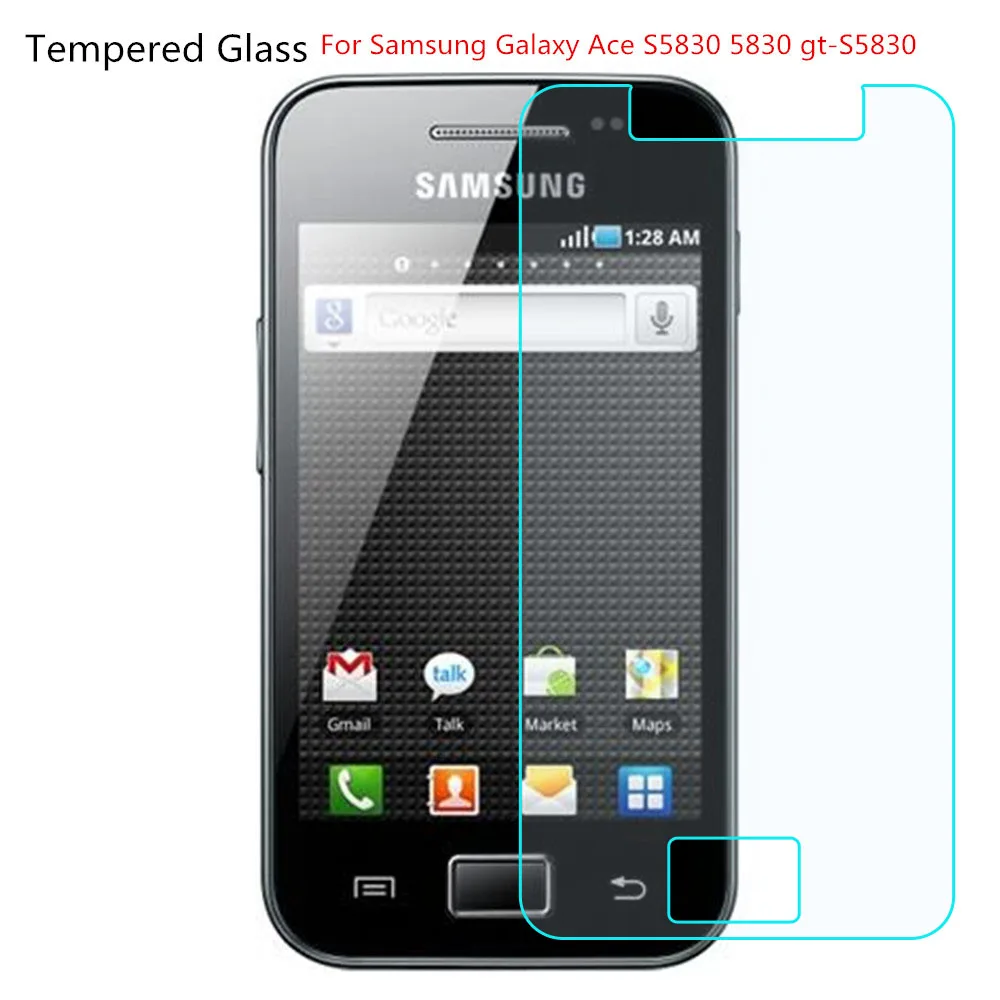 Закаленное стекло 2 шт. для Samsung Galaxy Ace S5830 5830 gt защита экрана 9H 2.5D Защитное