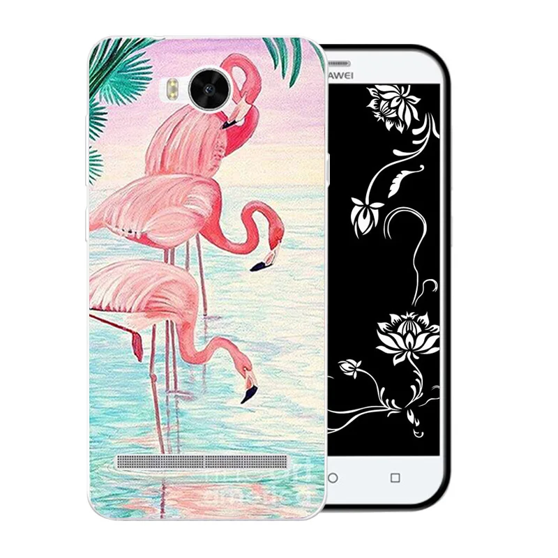Чехол для телефона Huawei Y3 II 2 с рисунком Фламинго мягкая ТПУ задняя силиконовая