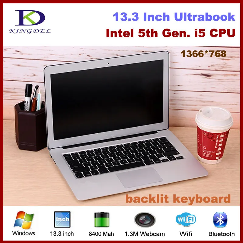 13.3 дюймов Ultrabook Core i5 5200u поколения Процессор 8 ГБ Оперативная память 128 SSD веб