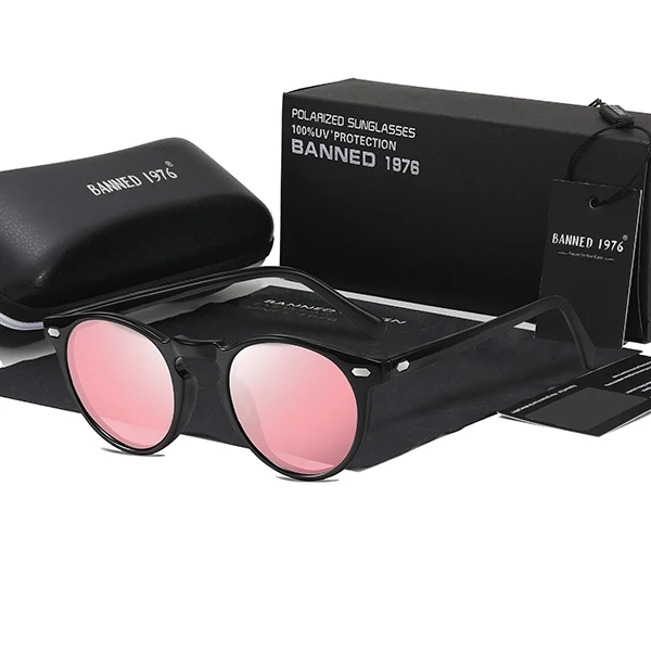 pink TR90 брендовые новые мужские Модные поляризованные солнцезащитные очки для вождения для мужчин wo мужские брендовые дизайнерские солнцезащитные очки крутые Оттенки для мужчин - Цвет линз: pink