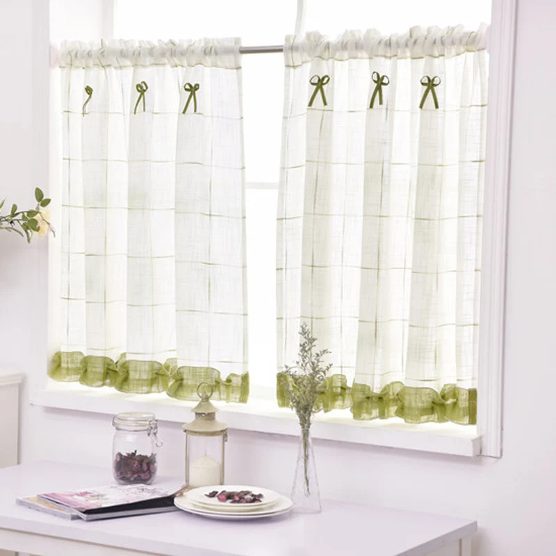 Драпировка для гостиной занавеска окна в деревенском стиле полузанавеска