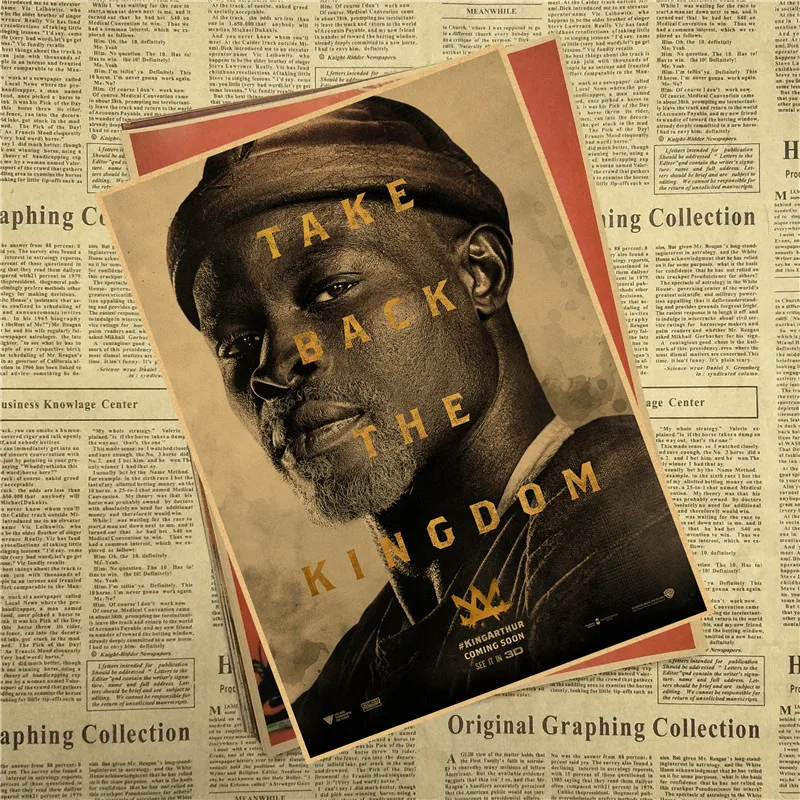 Король Артур легенда о мече 2017 ТВ-серия художественный постер из крафт-бумаги