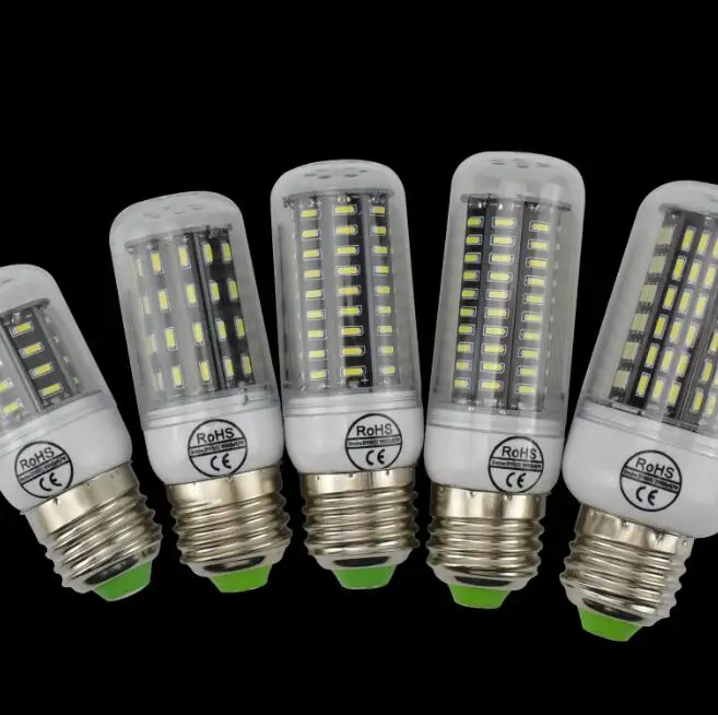 

No Flicker Smart Power IC 4014 SMD 36 56 72 96 138 LED Corn Light Bulb B22 220V 230V Chandelier lighting replace halogen lamp