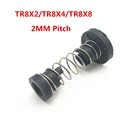 Funssor Delrin Противоударная Тихая гайка для 8 мм T8x8TR8x2TR8x4 свинцовый винт трапециевидная свинцовая гайка ACME