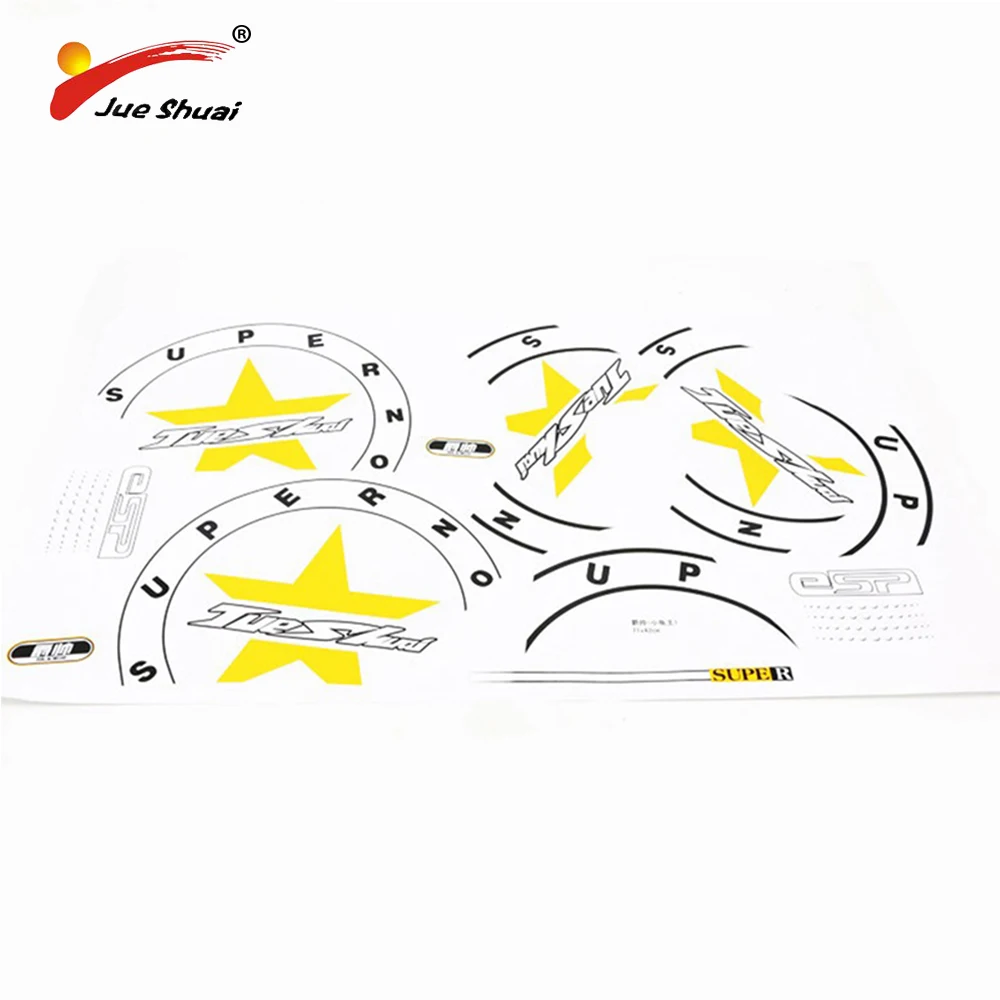 JS Yellow Stars фигурки дорожного велосипеда стикеры MTB Защитная Наклейка рама лента