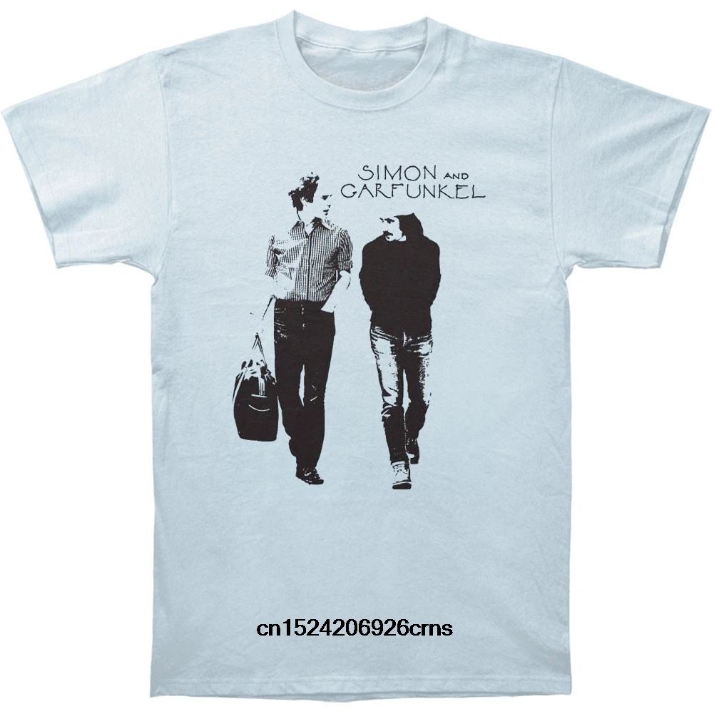 Забавная Футболка мужская новинка Женская футболка Simon & Garfunkel Walking Slim Fit