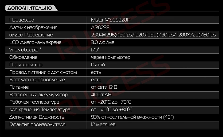 Ruccess 3 в 1 Автомобильный радар-детектор DVR встроенный gps скорость Анти радар двойной объектив Full HD 1296P 170 градусов видео рекордер 1080P