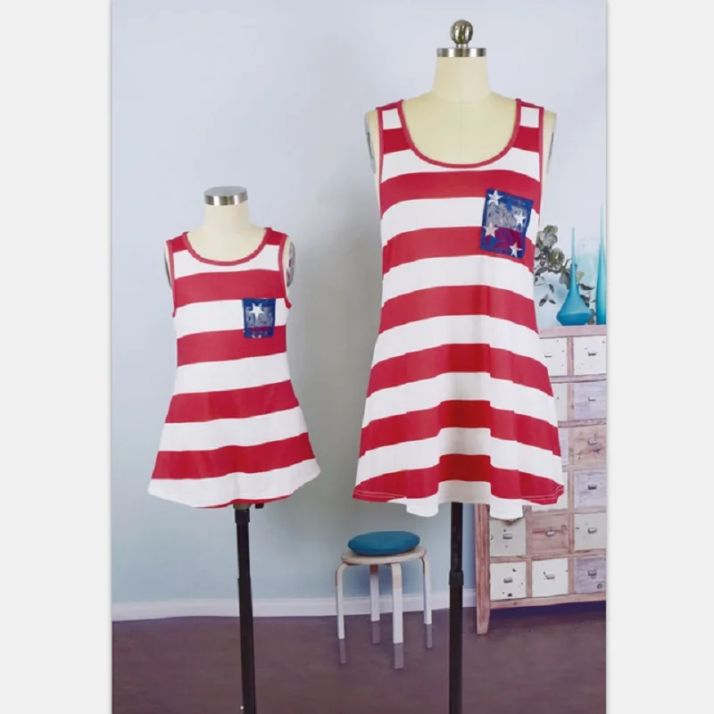 2019 Летние одинаковые наряды для всей семьи одежда матери и дочери Modis Футболка