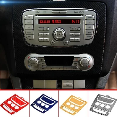 3D наклейка из углеродного волокна Центральная панель управления декоративная