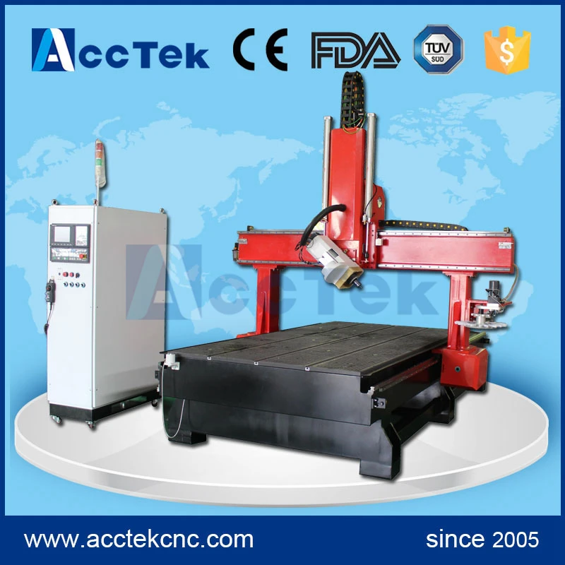 AKM1325 4 осевой станок с ЧПУ 3D 4d гравировальный для дерева камня|router machine|cnc router