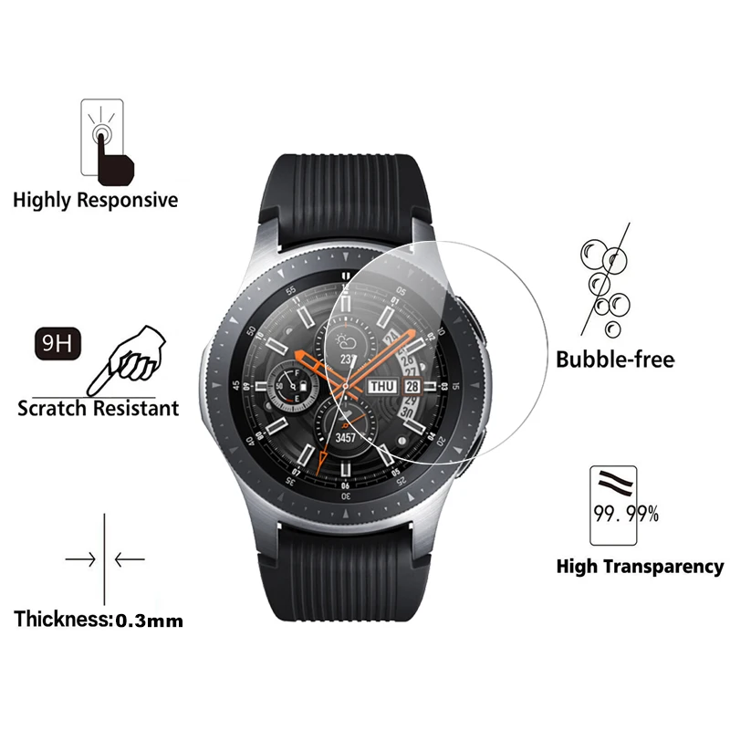 Закаленное стекло MRGO для Samsung Galaxy Watch 42 мм защитная пленка 9H 46 | Мобильные телефоны