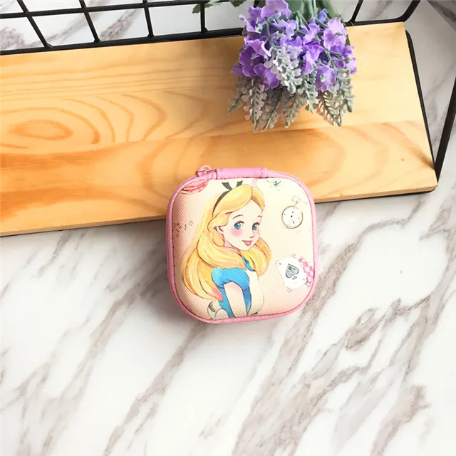 19 Мультфильм Русалка Принцесса Единорог шаблон сумка для хранения коробка USB кабель-молния сумка чехол жесткий чехол 7,5 см* 7,5 см - Цвет: 19