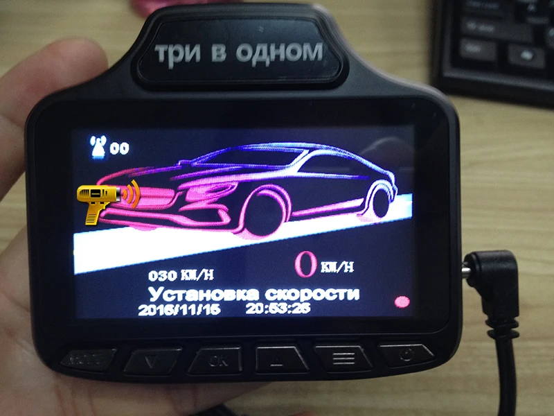 (С Русским Голосом) 1080 P Автомобильный ВИДЕОРЕГИСТРАТОР GPS Радар-Детектор HD Даш Cam