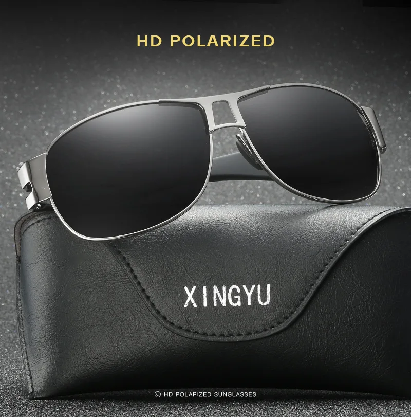 Лидер продаж солнцезащитные очки мужские POLARIZED Pilot Авиатор Рыбалка