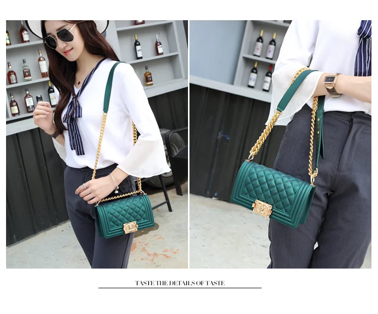 2017 девушки избранные летние брендовые модные Дизайн матовая желе сумка