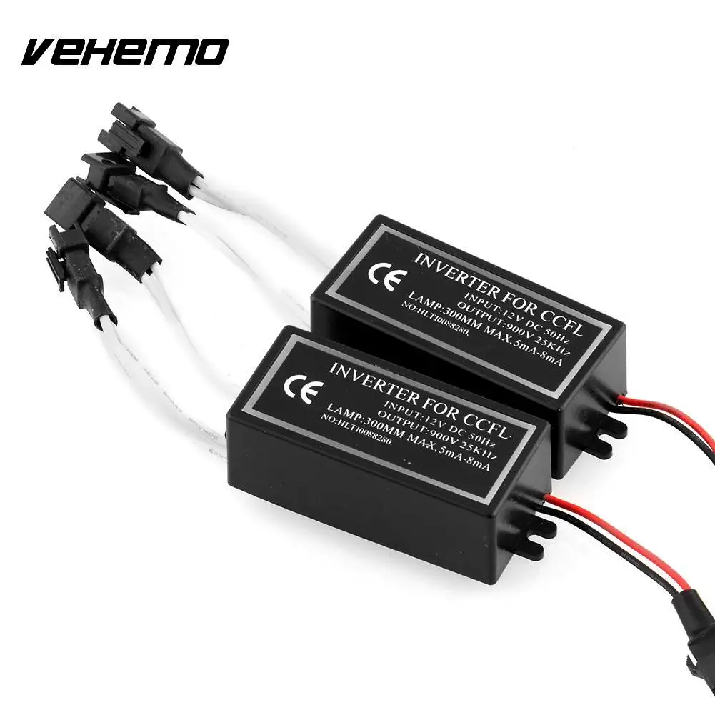 Vehemo 2X высокое качество 4-выходы запасные инвертора балласт для CCFL Ангельские глазки Halo Замена 12 V инверторы