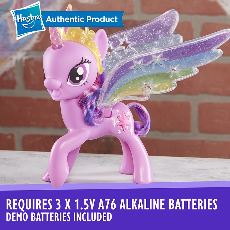Hasbro мой маленький пони Радуга крылья Твайлайт сверкающий фигурка с огнями и
