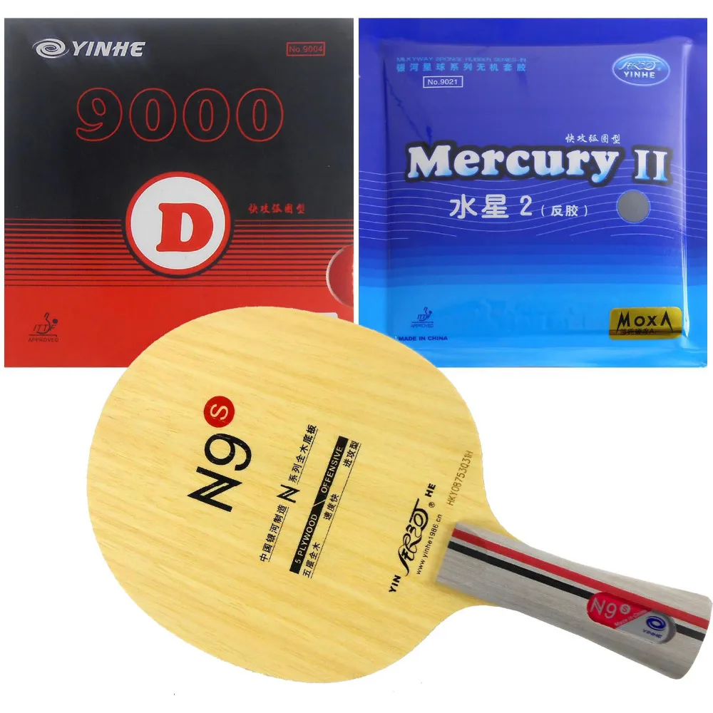 Оригинальная ракетка для настольного тенниса Galaxy Yinhe N9swith 9000D и Mercury II Long Shakehand