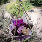 Футляр для террариума, искусственный папоротник, винтажный подвесной геометрический Металлический горшок для цветов, горшок для растений