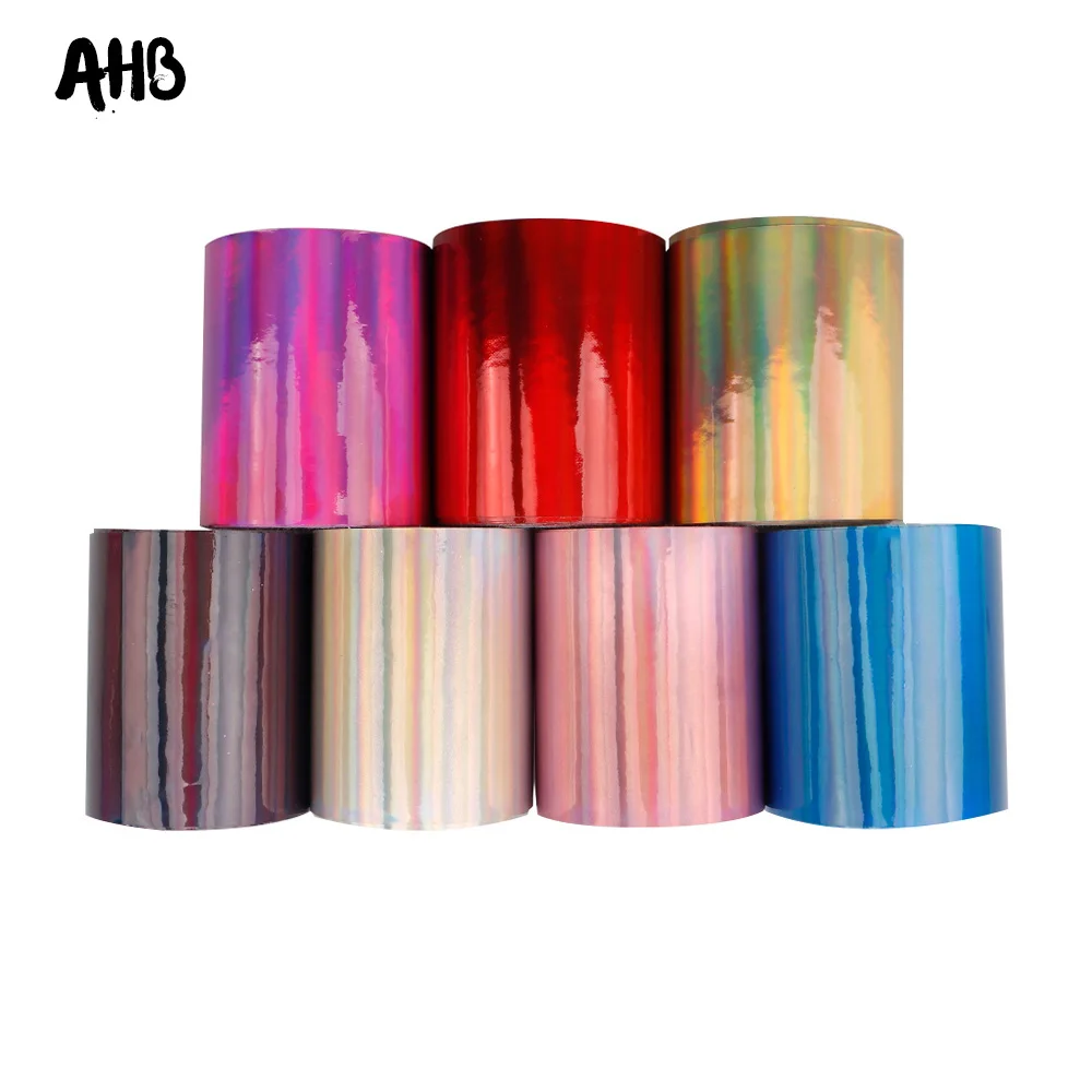 

AHB 75mm Cool Mirror Ribbon Solid Color Laser Leather PU Fabric for Decorative DIY Hair Bow Ribbon Wholesale Ribbon 2Yards/bag