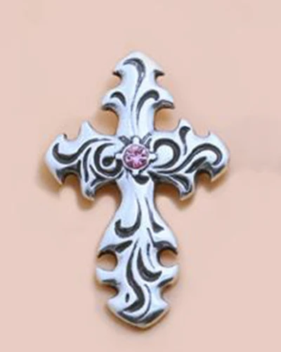 45x30mm Античные тисненые Стразы Крест значок-Подвеска Кошелек прикрученная Пряжка для кошелька ремень сумка джинсы чехол для телефона diy Аксессуары - Цвет: 45x30mm