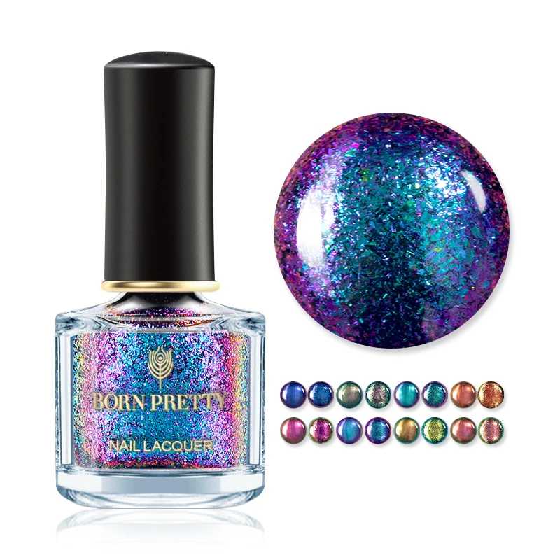 Волшебный лак для ногтей BORN PRETTY 6 мл Блестящий лаки серии Gypsy Water дизайна