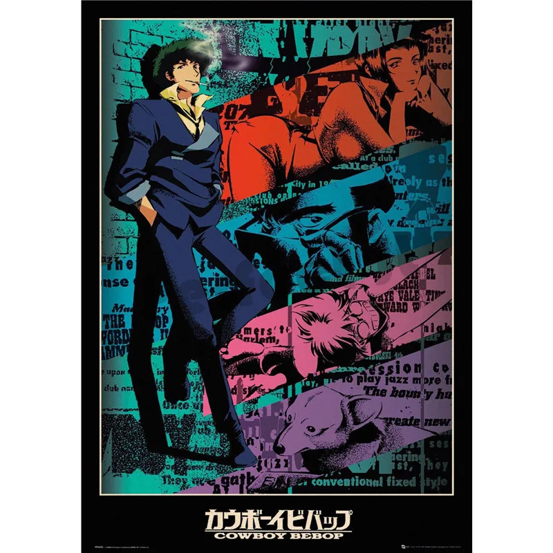 Ковбой bebop домашний интерьер украшения Крафт Фильм плакат рисунок core наклейки на стену