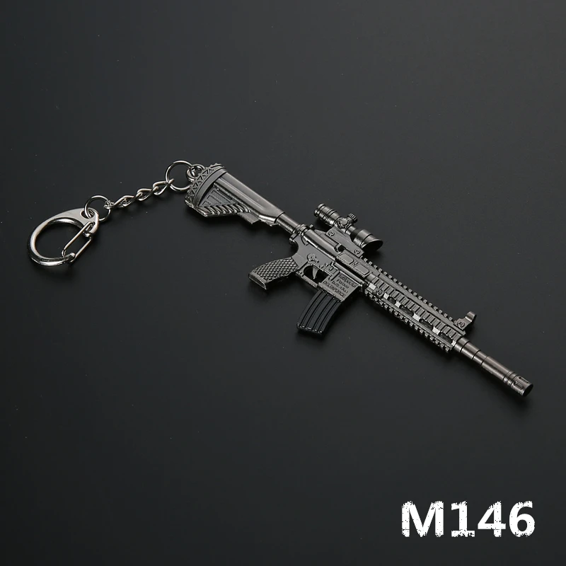 Игра PUBG оружие брелок для ключей стильный AWM 98K M416 пистолет подвеска мужской крюк
