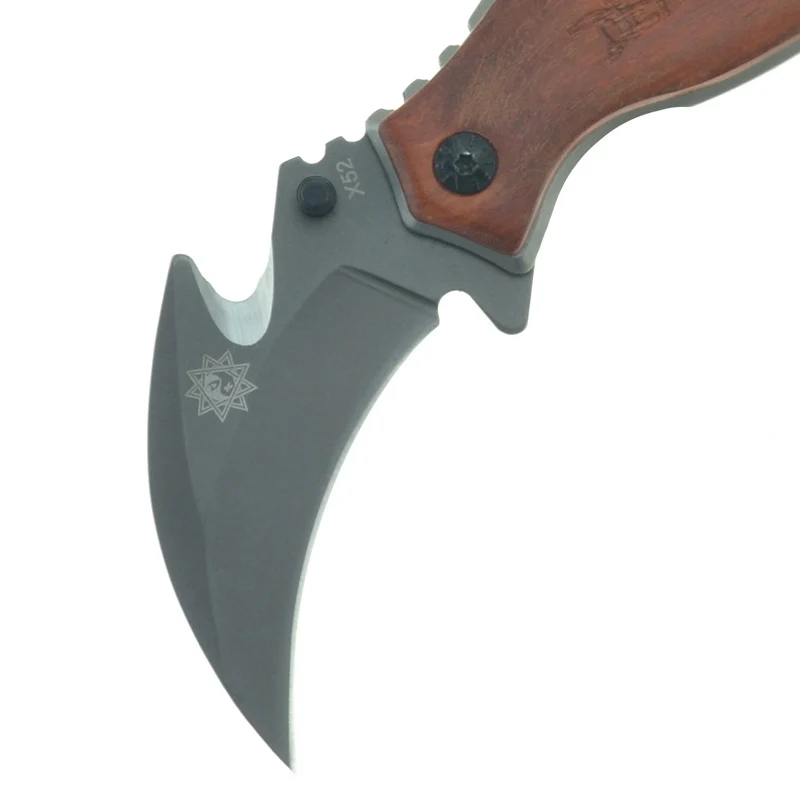 Высокое качество cs go counter strike karambit нож складной тактический охотничий холодный стальной нож с деревянной ручкой EDC инструмент