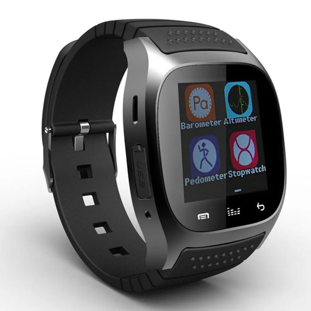 Горячие Смарт-часы M26 Bluetooth часы с светодиодный Alitmeter музыкальный плеер