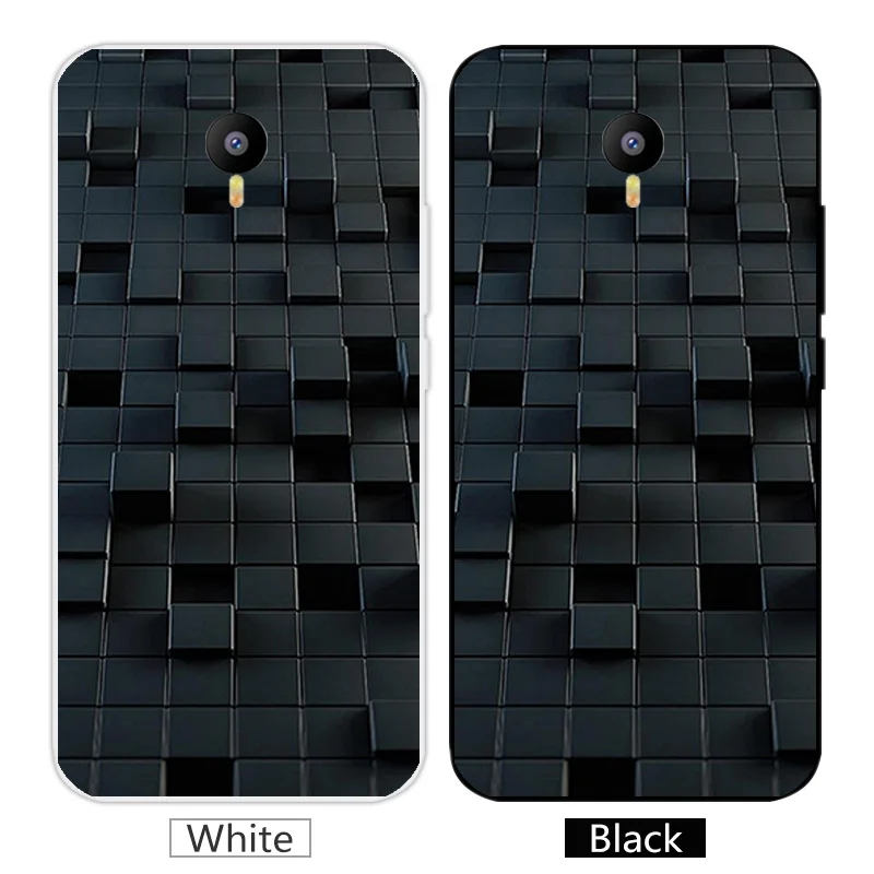 Мягкий ТПУ для Meizu M2 Note чехлы телефонов чехол 5 дюймов Череп кремний черный