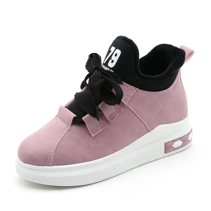 Женская зимняя кашемировая обувь увеличенная плоская подошва|skateboard shoes|shoes withshoes