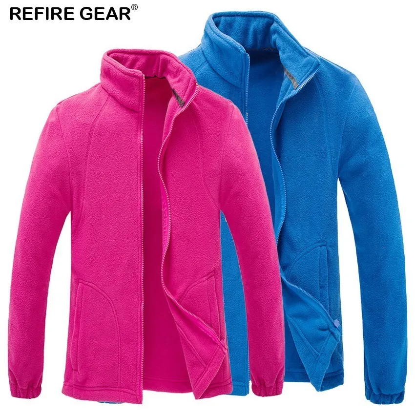 Мужская и женская зимняя флисовая куртка Refire Gear уличная спортивная теплая