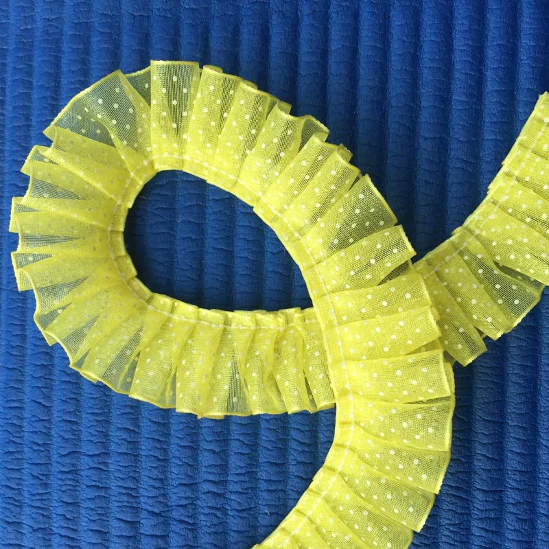 1 ярд 2017 популярный в горошек макраме шнур ручной работы с оборками розетками