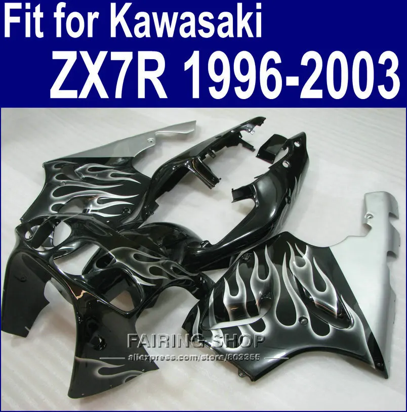 Обтекатели Mototcycle для ZX7R 1996 1997 1998 1999 2000 2001 2002 2003 Ems Бесплатный комплект обтекателей