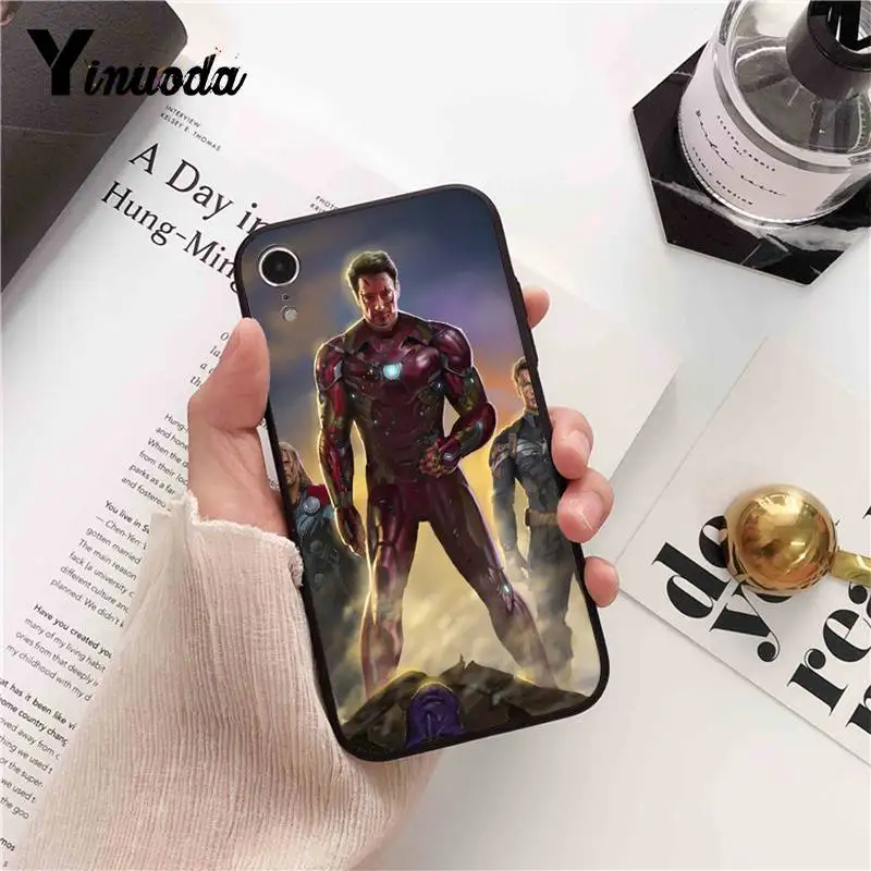 Чехол для телефона Yinuoda Miracle Avengers Endgame Железный человек Капитан iPhone 8 7 6 6S 6Plus X XS MAX 5
