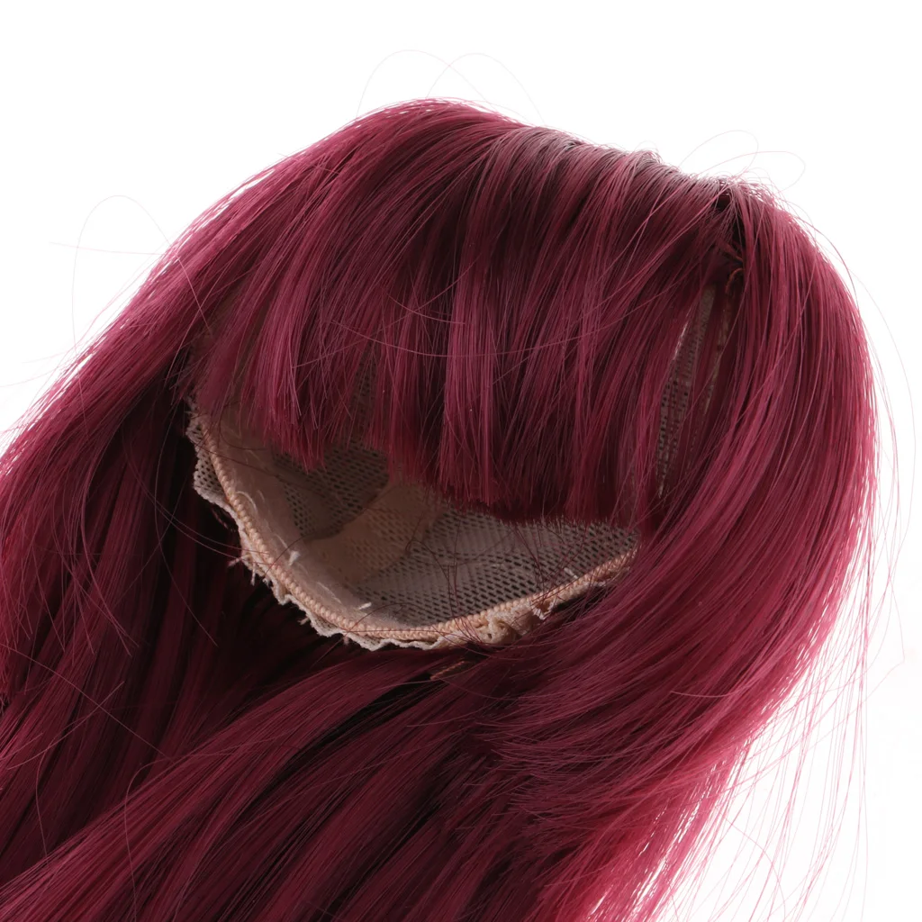 1/4 синтетические волосы BJD парик для кукол шиньон с челкой Dollfie модные шариковые