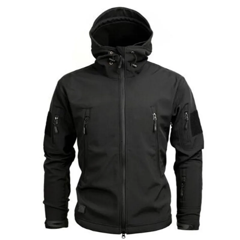 

Men Military US Army Tactical Sharkskin Softshell Jacket New 2017 Brand Autumn Winter Outerwear Camouflage Fleece Jacket Coat