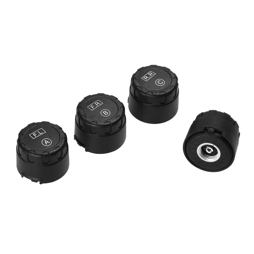 KKmoon TPMS система контроля давления в шинах Беспроводная Солнечная энергия в реальном времени ЖК-дисплей 4 внешних датчика функция сигнализации