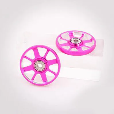 N 2 пары 19 мм алюминиевый направляющий ролик для Tamiya Mini 4WD модель автомобиля - Цвет: N