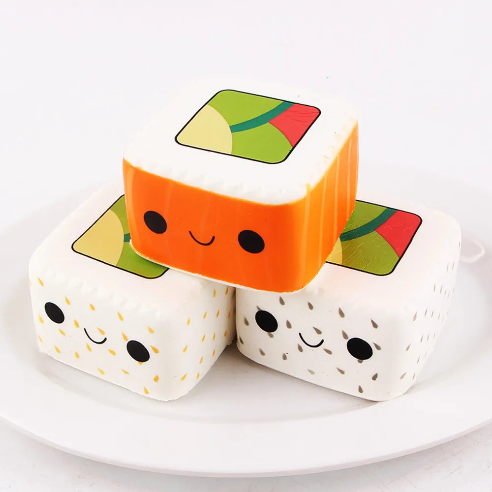 3 шт Анти Стресс Squishies суши снятие стресса Симпатичные Ароматические очень