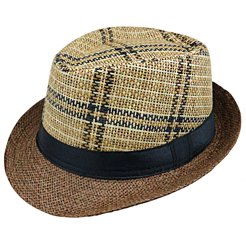 

2018 new Sun Hat Straw Men Beach Summer Fashion Hats For Women Trilby Gangster Cap Jazz Hats Girl Visor Cap Casual Panama sunhat