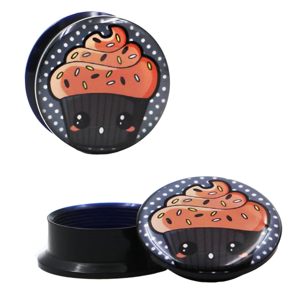 1 пара акриловых ушей коричневого цвета в виде кекса винты Gauegs подходят для