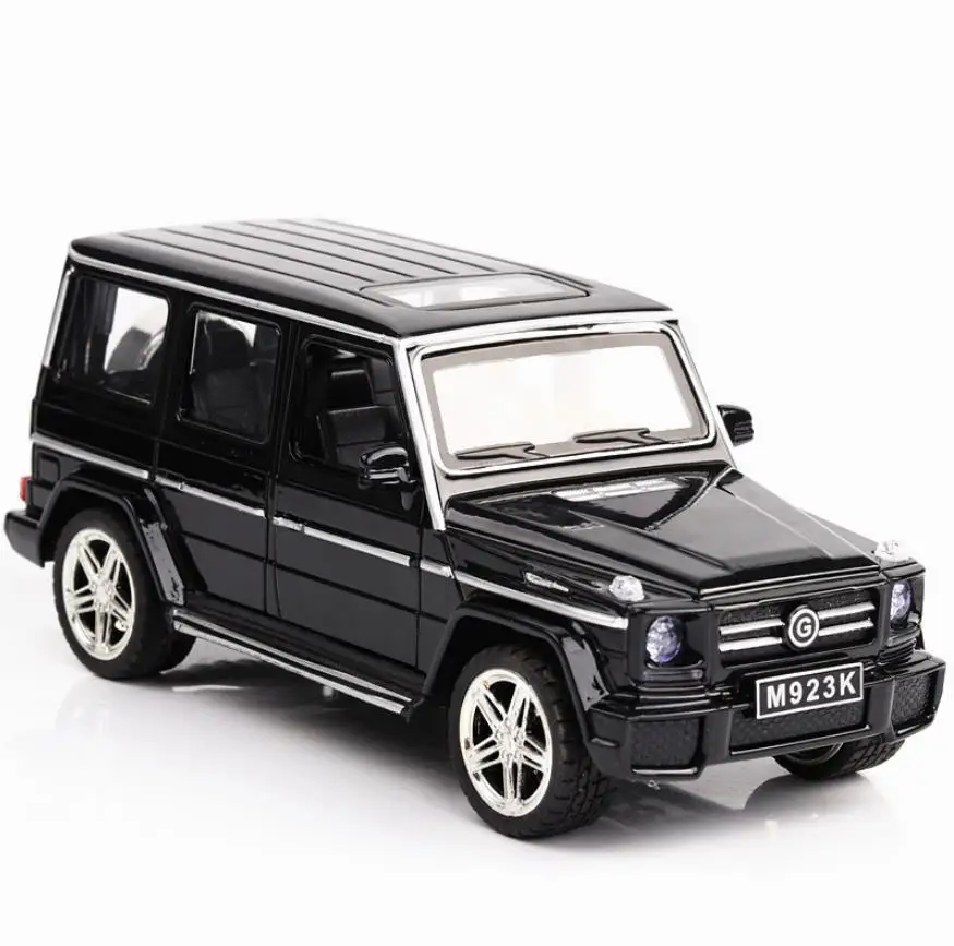 1/24 Mercedes G65 AMG игрушечные машинки модель автомобиля со звуком& светильник Коллекция игрушечных автомобилей, Детские кубики, игрушки для мальчиков для детей