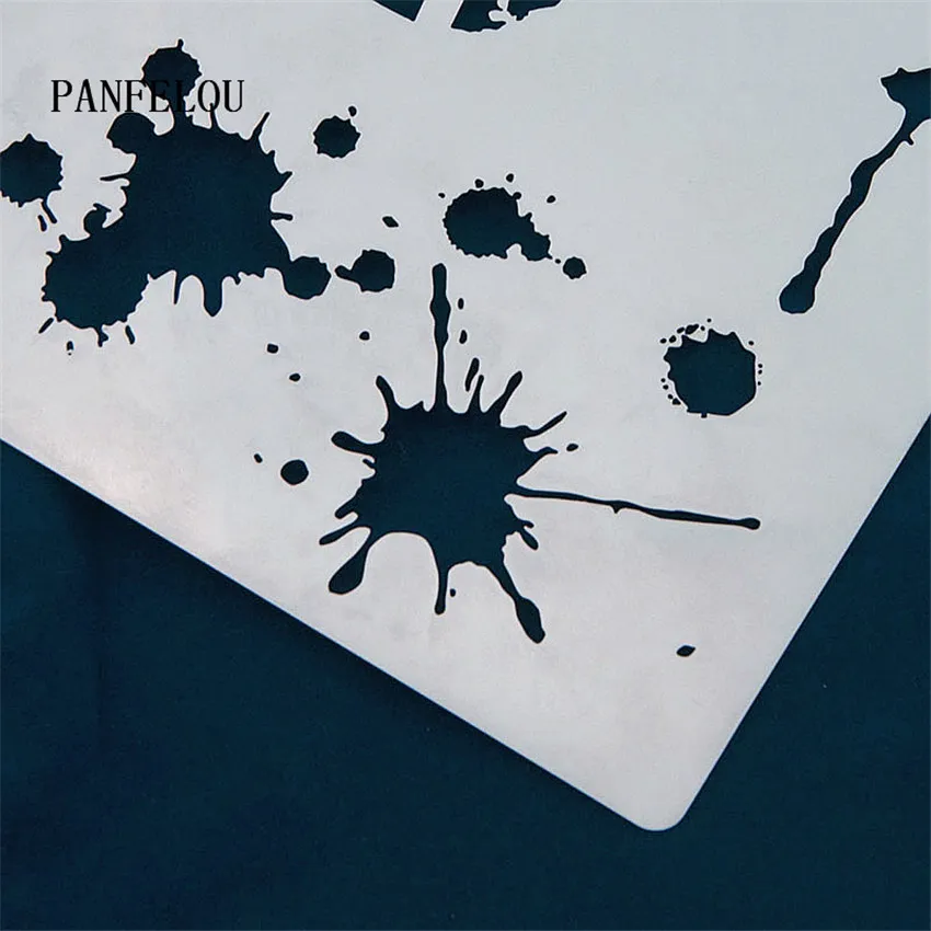 Чернильное кольцо компас трафареты для скрапбукинга Пластиковая форма щит